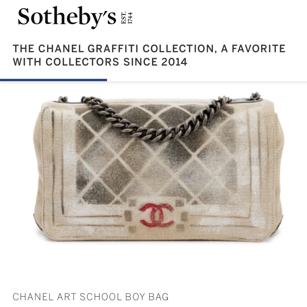 CHANEL LIMITED EDITION GRAFFITI ART SCHOOL FLAP BAG FROM 2014 - Picture 3 of 17
